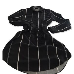A.N.A.  A New Approach Black and White Shirt Dress